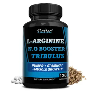 Daitea L-Arginine Health Supplement,Supports Muscle Strength, Supports Endurance and Energy,120 Capsules