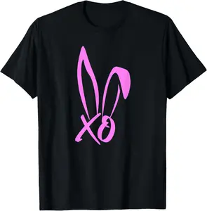 100% Cotton Bunny xo bunny girl bunnies funny Funny Creative Graphic T-Shirt