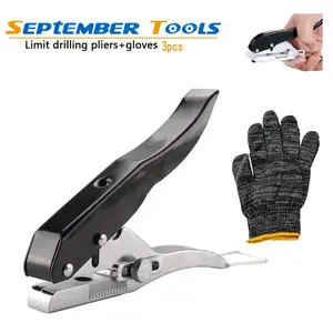 Manual Edge Sealing Hole Punch Pliers 8mm Plastic Sheet Card Punch Tool PVC Abs Open Hole Nail Mask Clamp