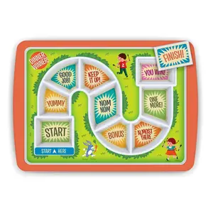 Original DINNER WINNER Game Plate - Gamified Mealtime Solution for Picky Eaters, Reward-Based Feeding Tray for Kids