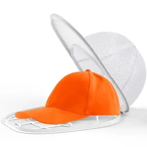 Baseball Cap Hat Washer for Washing Machine - Laundry Tool with Frame Cage and Mesh, 1 Pack White Hat Cleaner