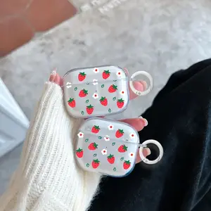 Stylish Transparent Earphone Case with Cute Design, Compatible with AirPods & Pro Models, Durable Protection Accessory