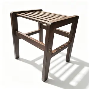 Bamboo Shower Stool for Bathroom, Non-Slip Bath Bench, Mold Resistant Spa Seat, Plant Stand & Side Table, Shower Stool For Inside Shower, Shower Chair