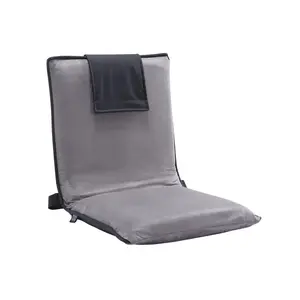 VEVOR Floor Chair, 6-Position Adjustable Meditation Chair with Back Support, Folding Sofa Chair for Reading TV Watching and Gaming, Portable Floor Seat Lounge Sofa Chair for Kids Teens Adults, Gray