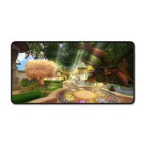Extra Large Wizard City Gaming Mousepad - with Anti-Slip Rubber Base, Gaming Deskmat Anime Desk Mousepad