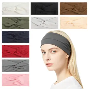 10 PCS Women Headbands African Wide Hair Wrap Extra Turban Head Bands for Lady Large Sport Workout Stretch Non-slip Big Hair Bands