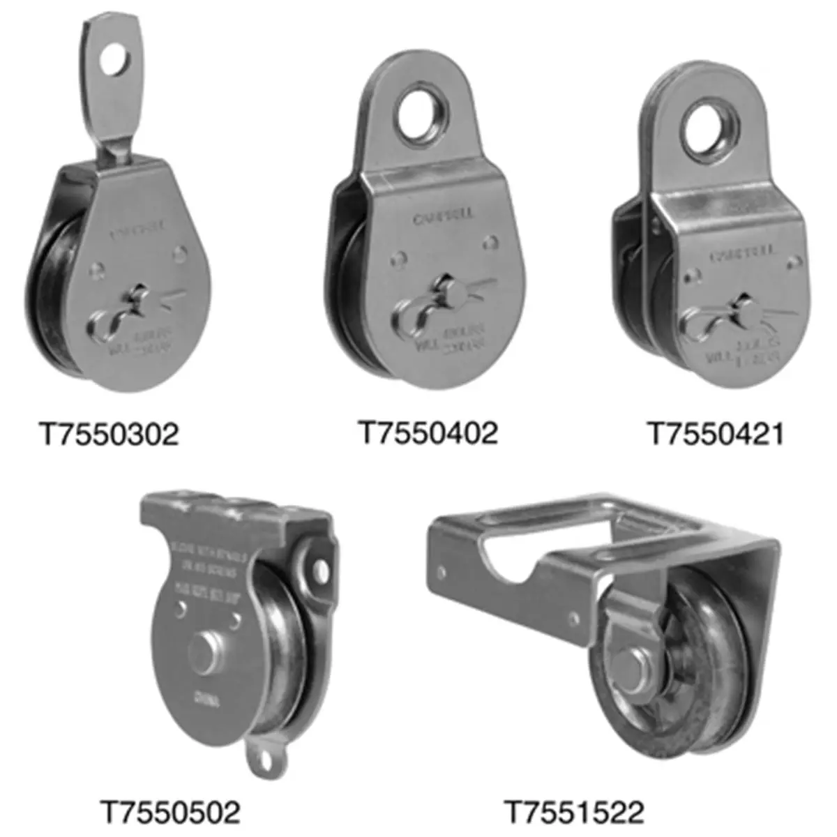 Apex Tools Group Heavy Duty 2 in. Steel Single Sheave Fixed Eye Pulley, 0.26 lbs, 2.12 x 3.62 x 1.12 in