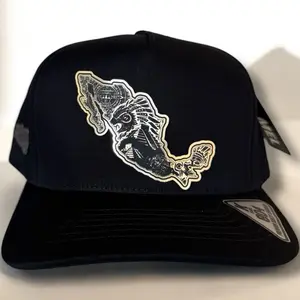 Hat Map of Mexico Gold Plate Logo SnapBack Cap with Gold Plate Logo Design