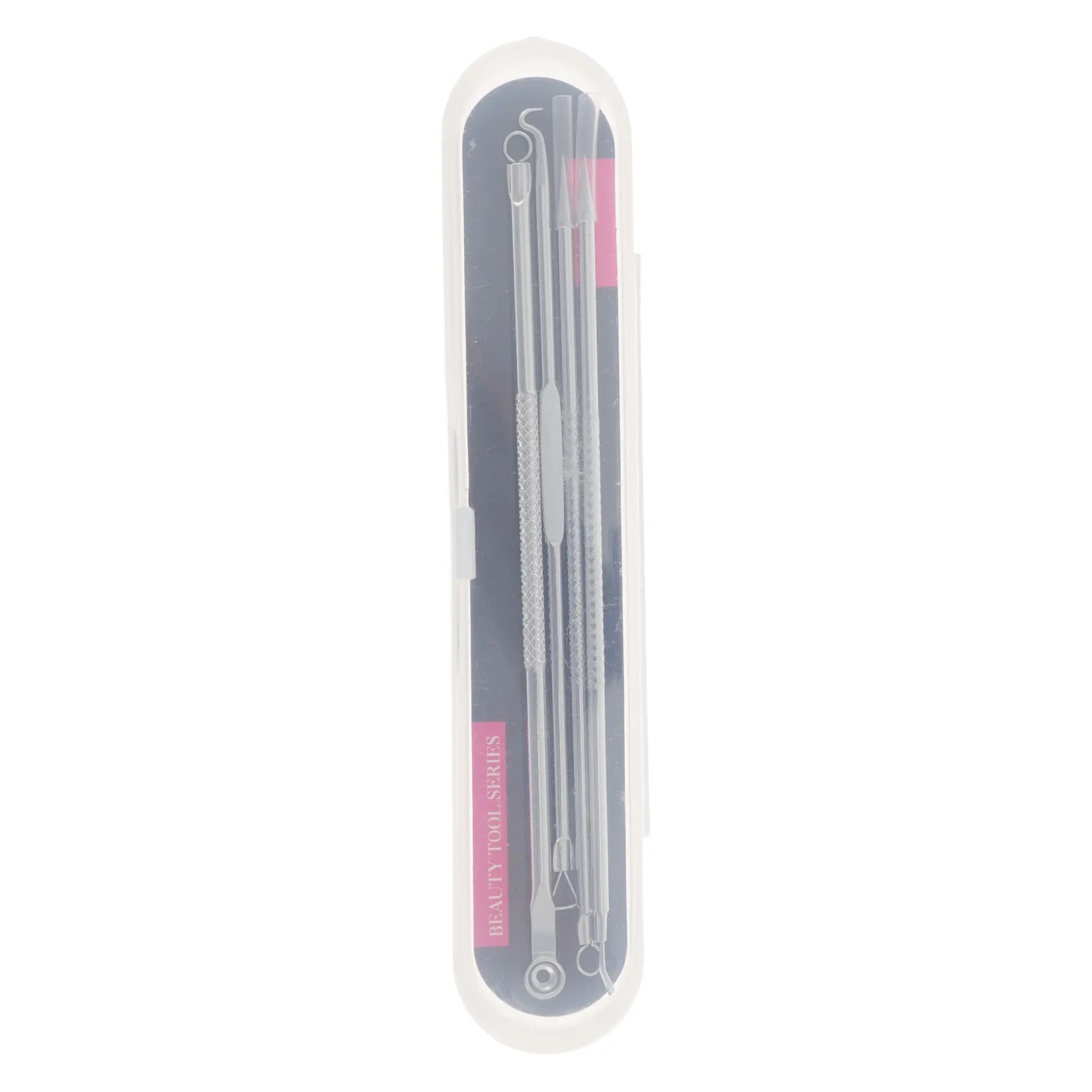 VOCOSTE 1 Set Regular Long Needle Acne Needle Extractor Skin Care Tools Kit Silver Tone