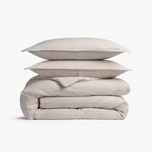 Relaxed Linen Stripe Duvet Cover & Sham Set - Parachute