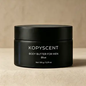Men's Body Butter 150g by KOPYSCENT – Fast Absorbing, Non-Greasy – Soothes Dry, Rough Skin with Blue Scent – Daily Grooming Essentials
