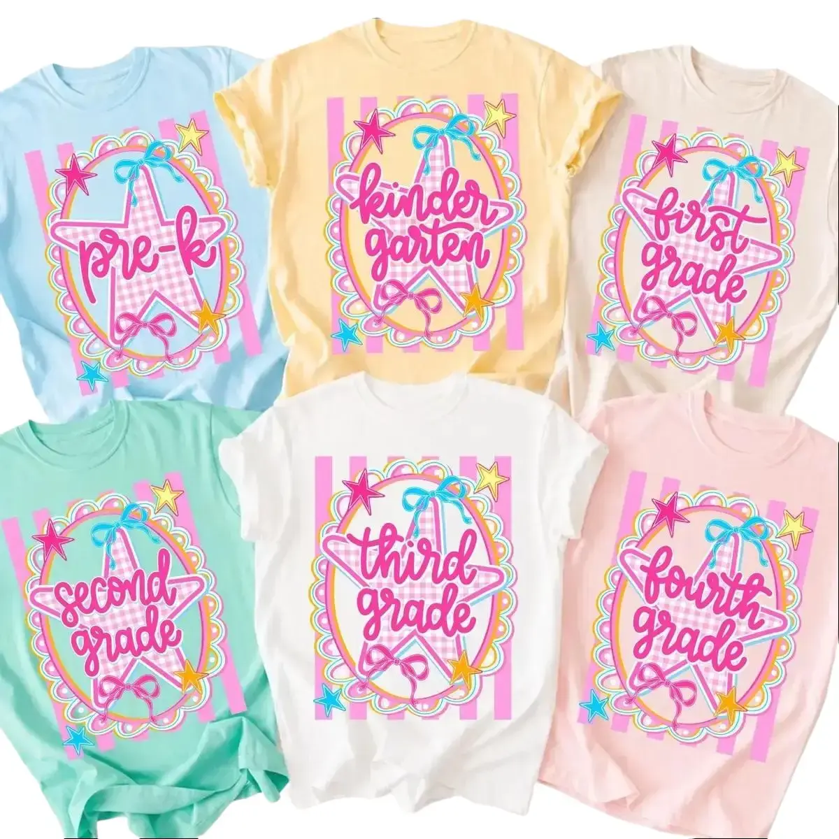 Back to School Custom Teacher Shirt, Personalized Grade Level Matching Teacher Tee, Elementary School Classroom Shirt, Teacher Appreciation Gift - DarkFlex