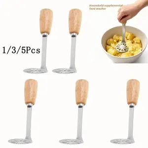 1/3/5-piece set of stainless steel mashed potatoes compactor | Suitable for household and commercial use, labor-saving and durable, a magical tool for making complementary foods and mashed potatoes