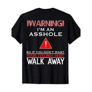 Anti Social Warning I’m An Introvert T-Shirt, Funny Adult Humor Graphic Tee for Men and Women, 100% Cotton Unisex Crewneck Short Sleeve, Sarcastic Social Battery Quote Shirt, Casual Streetwear Top, Relatable Meme Apparel, TikTok Search Optimized Gift for