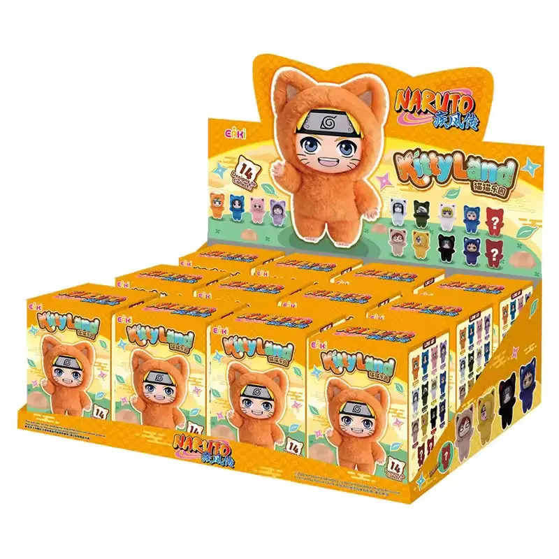 EAKI Naruto KittenLand Series Anime Cute Collectibles Full Case - Boxed Collectible Toys and Plushies Blind Box, Ideal for Naruto Fans with Random Contents