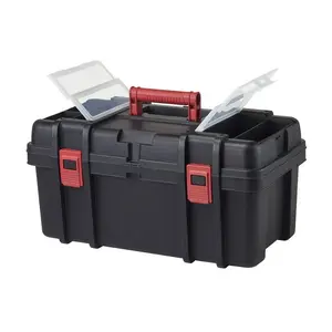 22-Inch Plastic Tool Storage Box - Perfect for Organizing Tools, Hardware & DIY Supplies