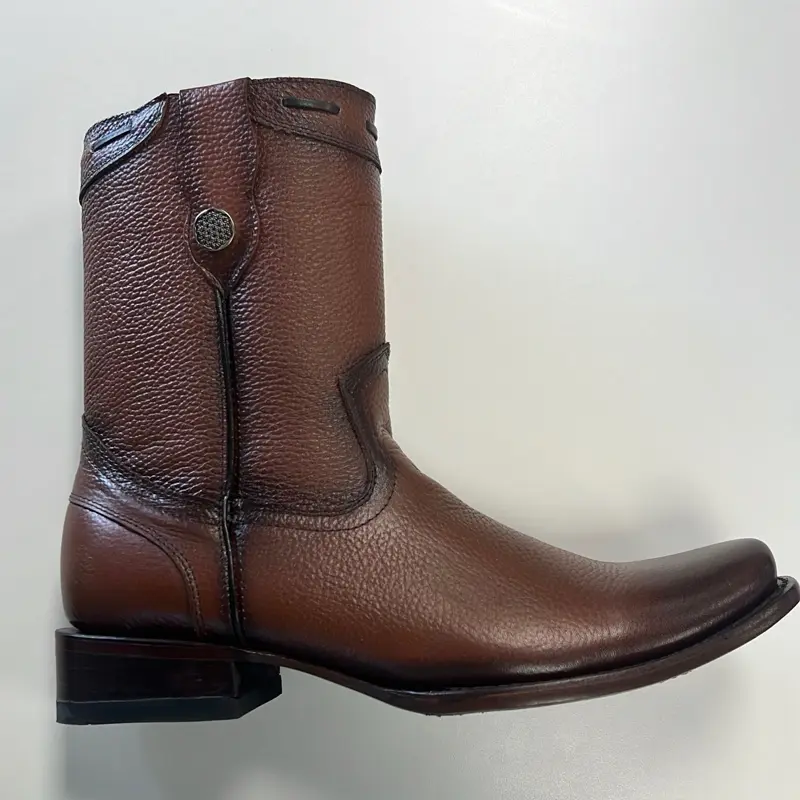 El Malcreado Brand Botas Vaqueras Brown Western Boots with 