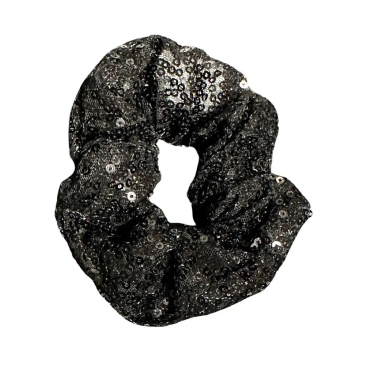Black Seqin Light Up Scrunchies by Sahara’s Glow Bows