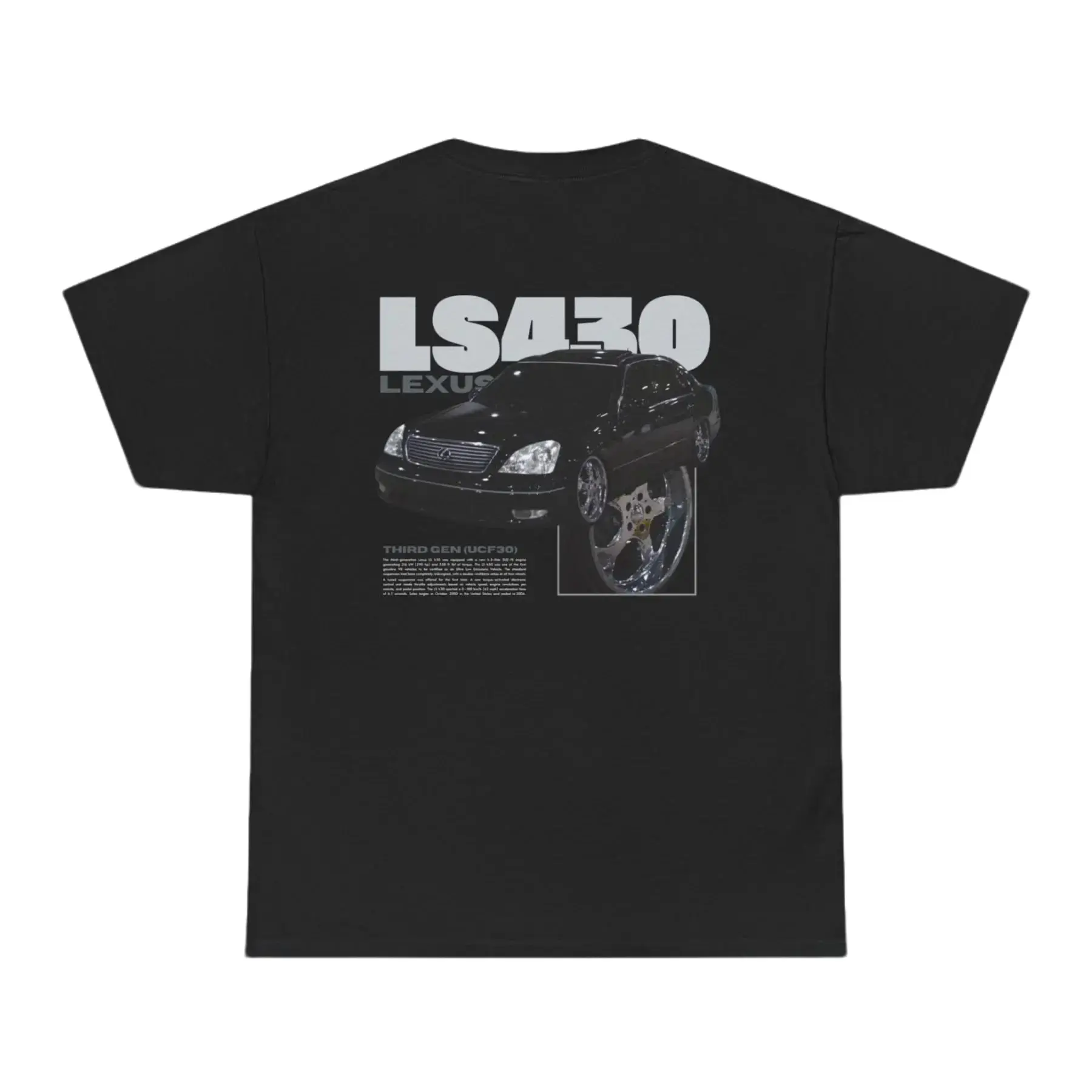 Lexus LS430 Third Gen (UCF30) JDM Car Unisex T-Shirt Hoodie Sweatshirt 2 Sided, Car Enthusiast And Fans Gift