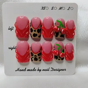 Handmade Press On medium Square Nails