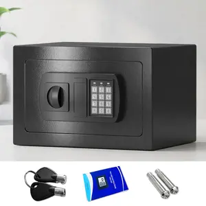 Home Office Digital Password Safe Box, Anti-Theft Mechanical Lock Safety Box, Compact Key Cash Storage Safe for Bedroom Dormitory Use