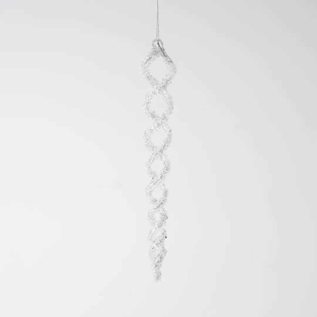 Clear Glass Hanging Ornament