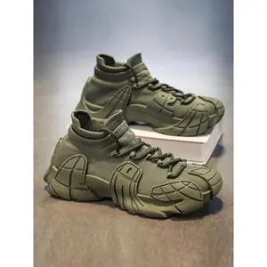 Men's Letter Print Patched Lace Up / Slip on Sneakers, Casual Breathable Comfortable Sports Running Shoes, Lightweight Breathable Comfortable Sports Running Shoes for Daily Wear