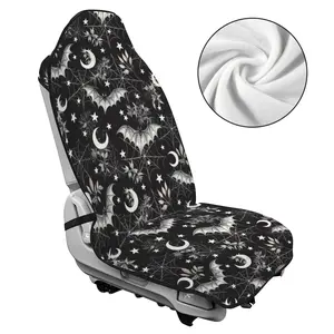 Celestial Bat Moon Print Car Seat Towel Cover - Absorbent Non-Slip Seat Protector for Summer Camping Stargazing Trips & Gothic Events Protects Seats from Sweat Dirt Spills & Stains Perfect for Summer Camping Road Trips & Spooky Season Prep