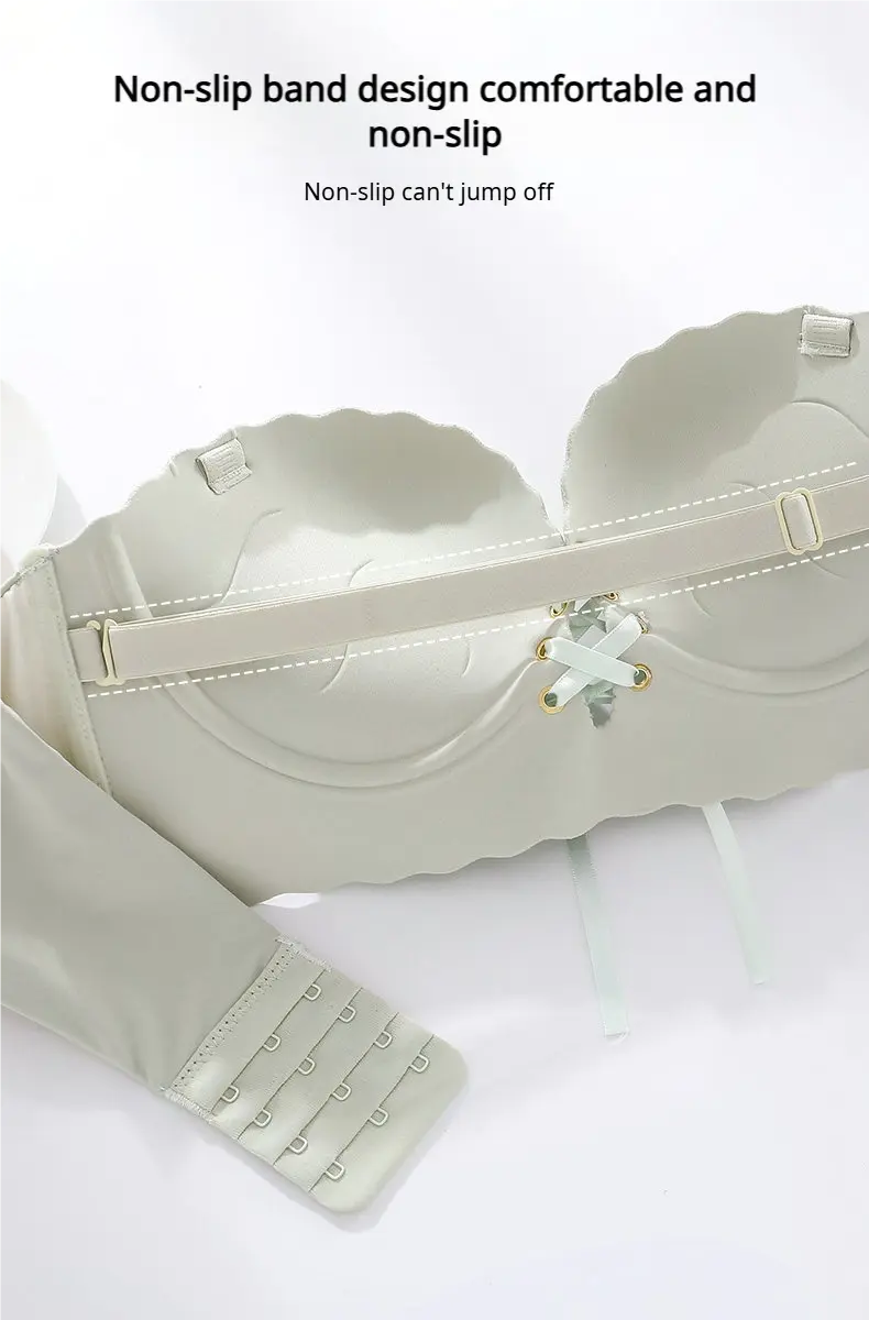 Product Introduction of VVL Women's Lifts & Minimizes Wireless Push-Up Bra with Adjustable Detachable Straps Comfort Seamless Side Support for Daily Wear 17