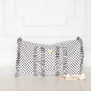 PRE-ORDER Polka Stripe Ruffled Nylon Weekender