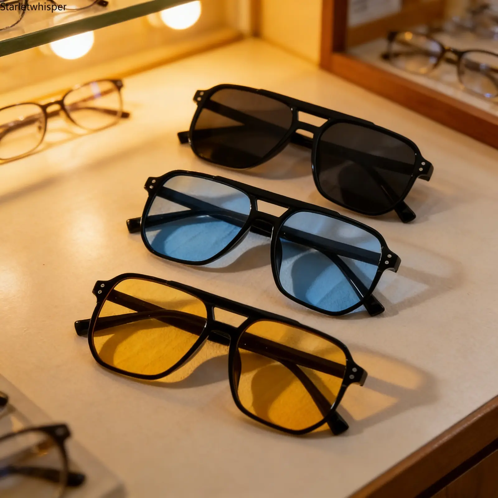 Unisex 3PCS Vintage Square Sunglasses - Big Brand Designer Style with UV400 Protection, Black Lens Trendy Shades, Men's Accessories, Designer Look Upgrades Daily Outfits, Great for Beach, City, Road Trips, Trendy Square Sunglasses, Great For Beach, City,
