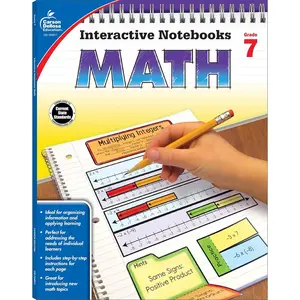 Carson Dellosa | Math Interactive Notebook | 7th Grade, 96pgs (Interactive Notebooks) Paperback – January 14, 2016