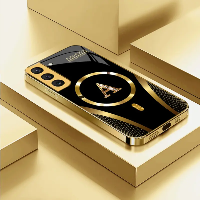 Suitable for [Galaxy S22 5g] high-end MagSafe phone case，Features a magnetic attachment function，Choose from all 26 letters—featuring a sophisticated, minimalist design. YM99