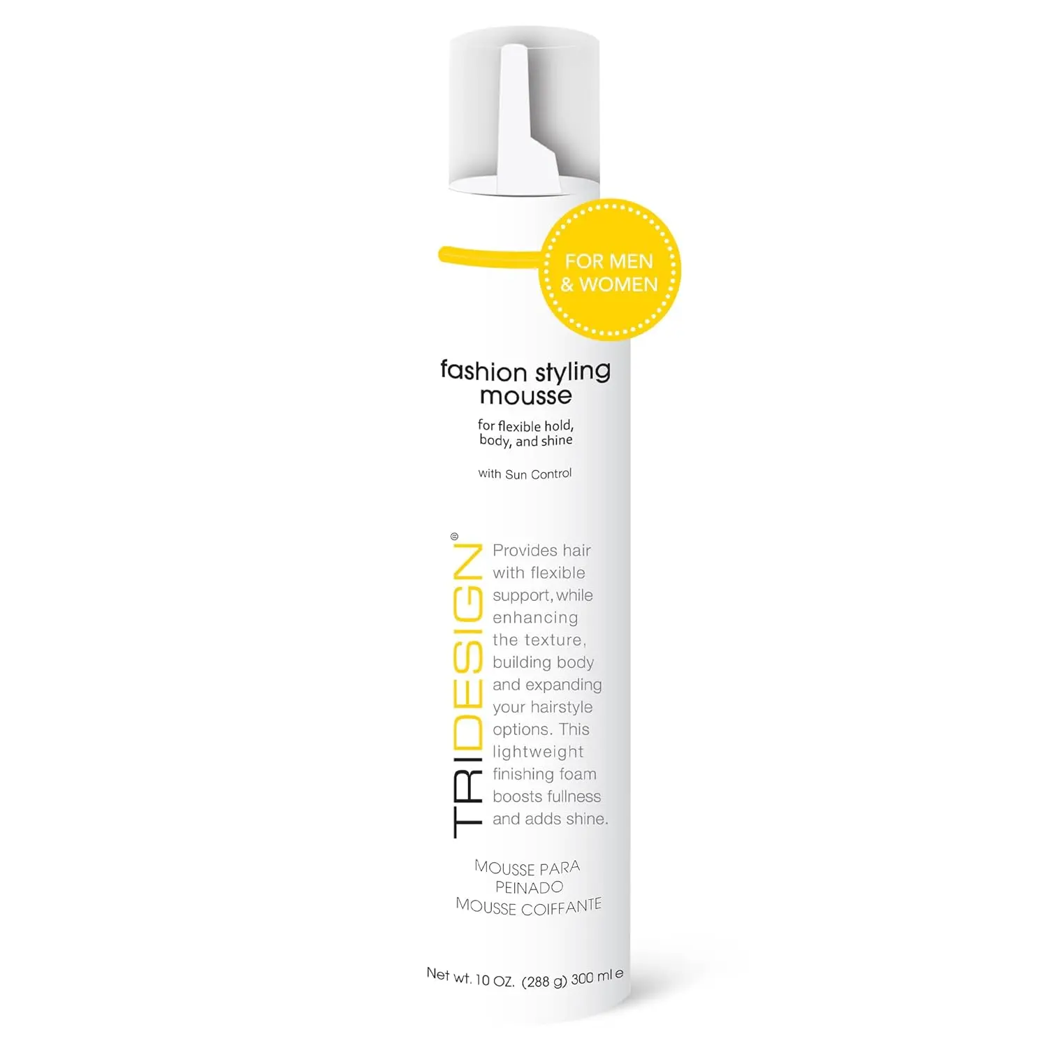 TRI Fashion Styling Mousse - Mousse for Wavy Hair, Mousse for Hair Volumizing & Taming Curls, Frizz Control & Shine, Styling Options for Women, Hair Foam Mousse - 10 Ounce Gel Haircare