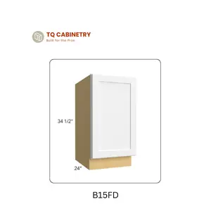 15” Base Cabinet Box Only | No Drawer | RTA Kitchen Cabinet | TQ Cabinetry