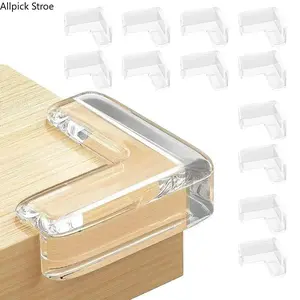 16PCS Clear Corner Protectors for Baby Proofing, Soft Silicone Furniture Edge Guards with Shock-Absorbing Cushion Design, Transparent Table Corner Protectors for Kids Safety, Childproof Home Essentials for Tables, Cabinets, Desks and TV Stands