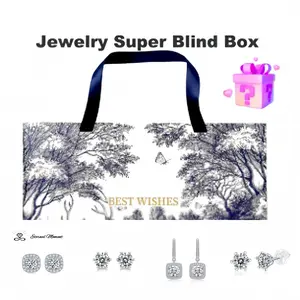 Bling Blind Box – Discover Your Moissanite Treasure Sterling Silver Moldavite Pendant Necklace Round Synthetic Engagement RingMoissanite Engagement Ring Set Cut Cushion Rectangle Ring Band Eternity Cubic Bracelet Gift yoshiki cross Earrings wedding