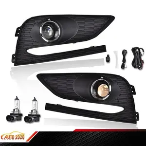 Fit For 16-18 Chevy Cruze Fog Light Driving Bumper Projector Lamp W/bezel+Switch