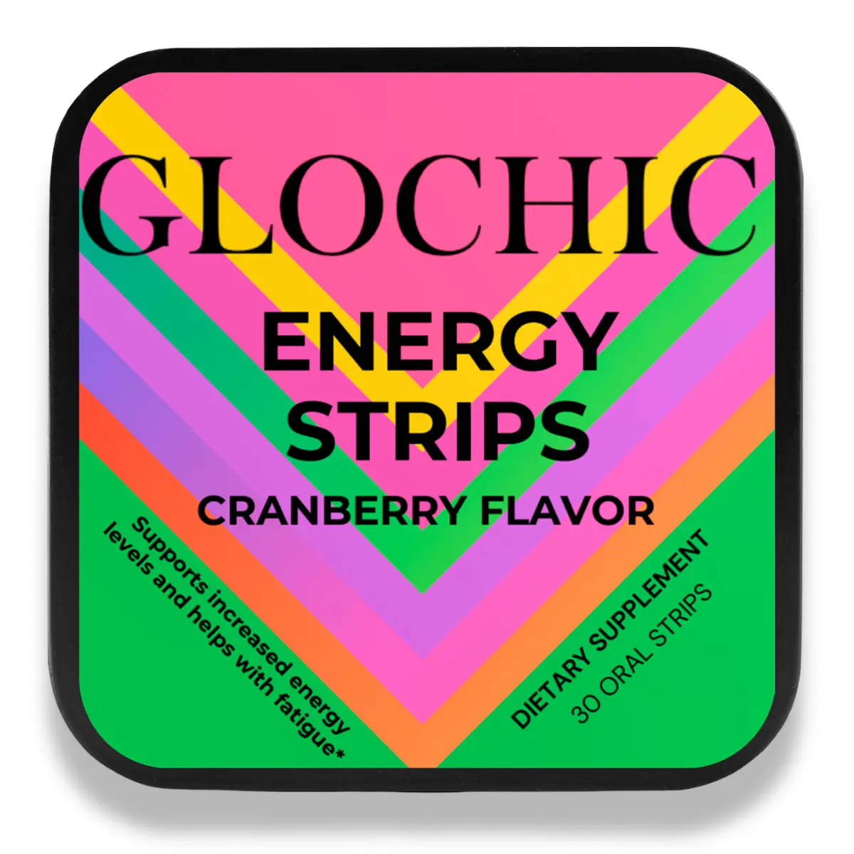 Energy Oral Strips | Quick Energy Boost Focus Endurance Alertness Vegan Sugar-Free Coffee Alternative Vitamin B12 Edible Healthcare Natural Supplement Dietary Fitness Tea