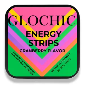 Energy Oral Strips | Quick Energy Boost Focus Endurance Alertness Vegan Sugar-Free Coffee Alternative Vitamin B12 Edible Healthcare Natural Supplement Dietary Fitness Tea