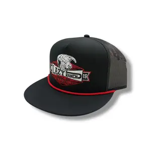 Lazy J Hat - Black Domino