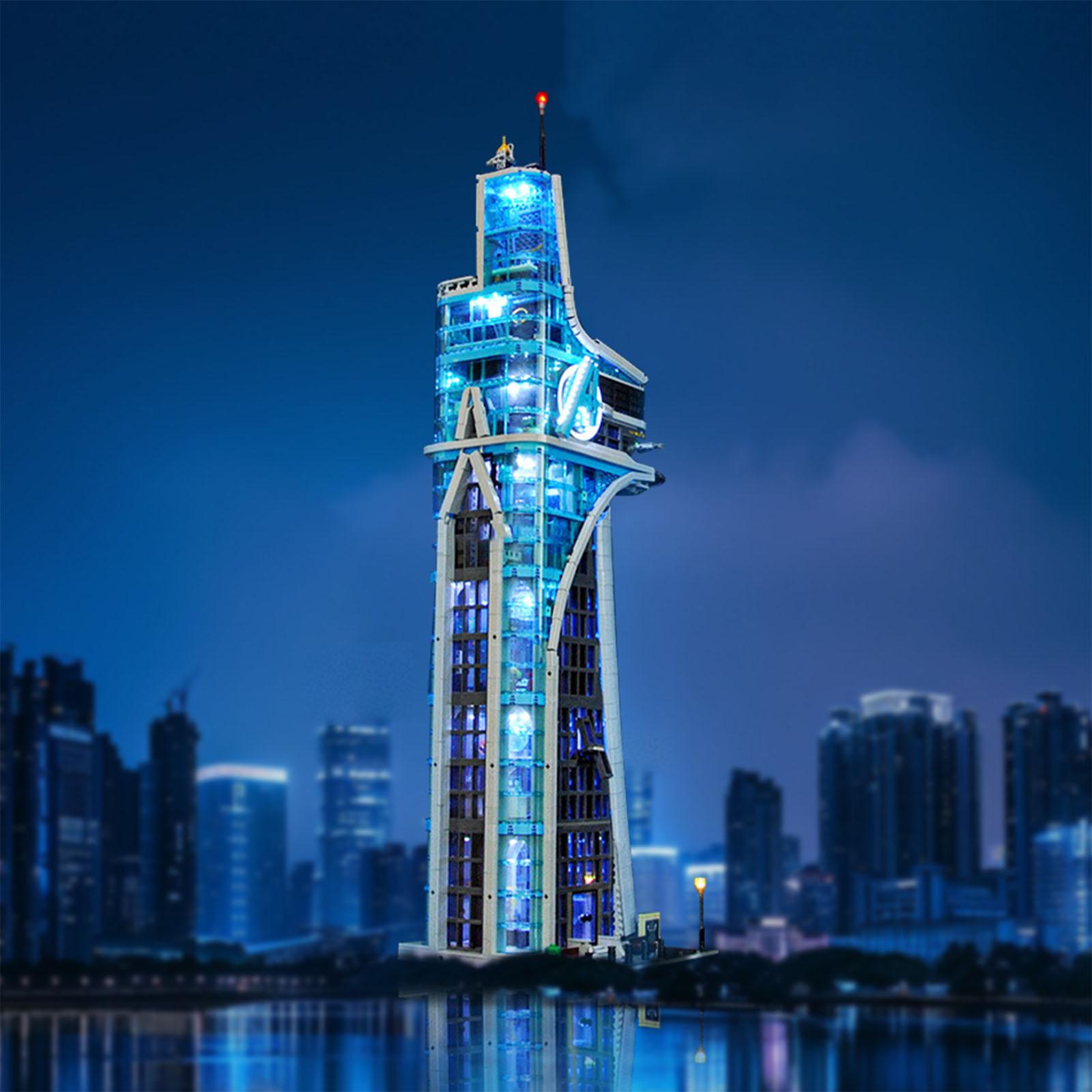 LYBMTWF LED Lighting Kit for the LEGO Avengers Tower Building Set; Compatible with LEGO 76269 — An Ideal Gift (Perfect for Birthdays and Holidays); (Lights Kit Only — Model Not Included)