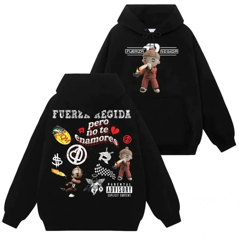 Vintage Fuerza Regida All Top Song Album #     174 Graphic T-Shirt Sweatshirt Hoodie, Tatino Streetwear Fashion, Regional Mexicano Shirt, Fuerza Regida Merch, Menswear Top Y2K Mexico, Pepper Comfort Colors