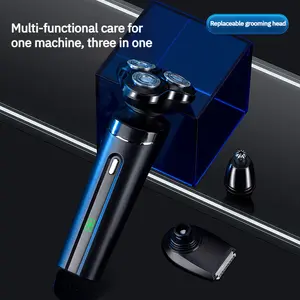 Magnetic Electric 3in1 Razor Rechargeable Full Body Wash Electric Razor