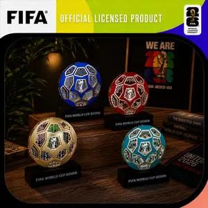 FIFA World Cup 2026 Official Licensed LED Soccer Ball Replica – Collectible Decoration Light Up World Cup, Commemorative Lamp, Soccer Memorabilia Gift for Fans & Collectors for Home Office
