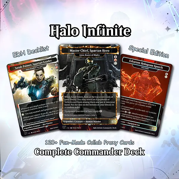 Halo Infinite Commander Deck Proxy | Spartan Armor EDH Deck | Equipment & Vehicle Commander