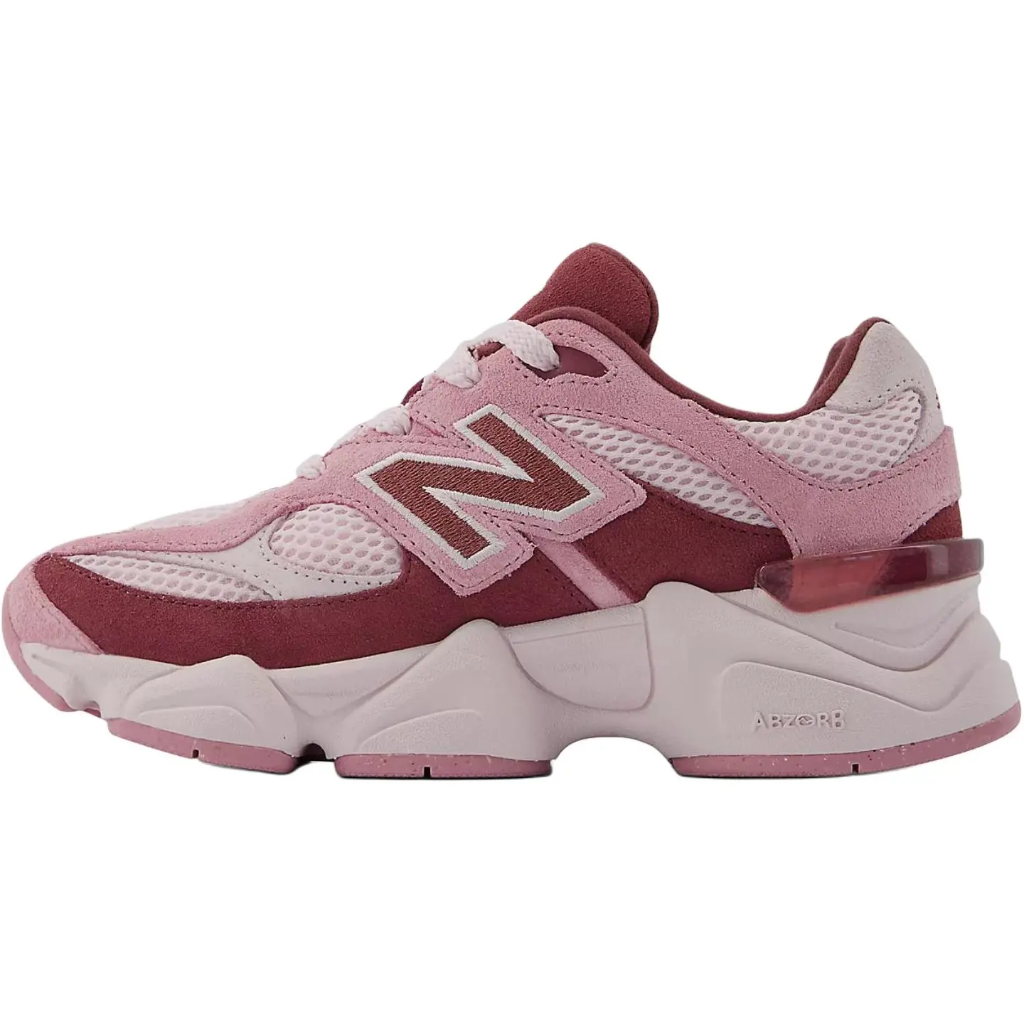 New Balance 9060 Pink Granite Washed Burgundy, Shoe, Sneaker, Sneakers, Women's, Walking Shoes, Sports Shoes