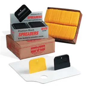 212 MAIN Yellow Polyethylene Paint Spreaders, 3x4 in, 2 lbs Weight, Twist-Resistant, Dry Application for Automotive & Motorcycle Paint Care Maintenance