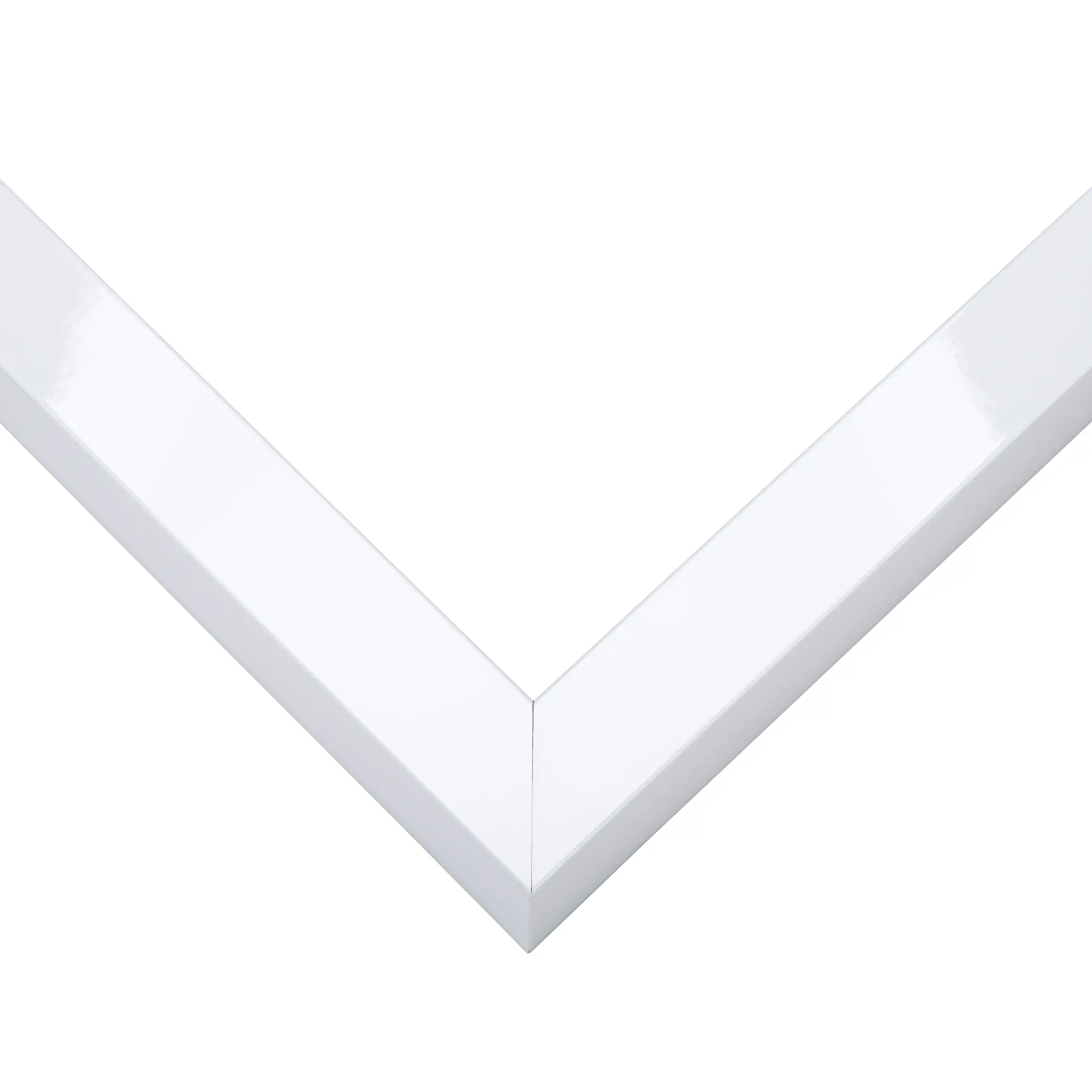 30x40 Slim Profile White Picture Frame - UV Acrylic, Foam Board Backing, Hanging Hardware