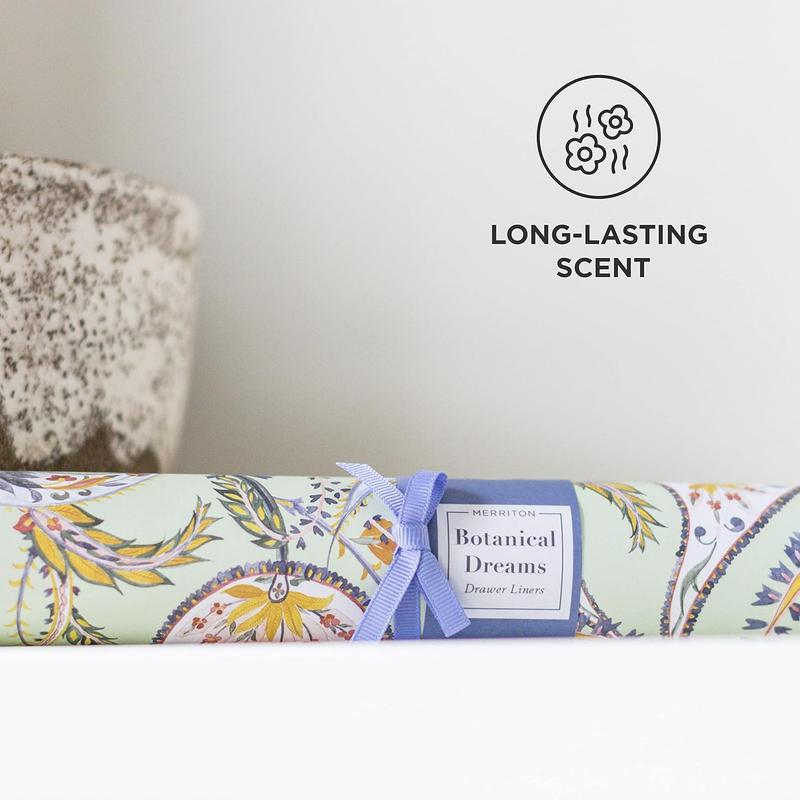 Scented Drawer Liners for Dresser Fragrant Paper Liner for Drawers Cabinet Shelf Linen Closet and Kitchen Scent Liners Non Adhesive (Botanical Dreams)